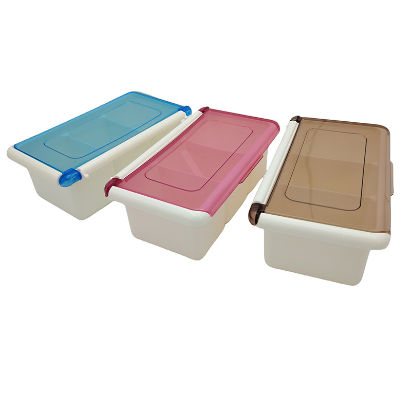 G1512 8273 caja de condimento de tres cuadrados de la cocina doméstica sellado caja de almacenamiento a prueba de humedad condimento de 3 yuanes tienda