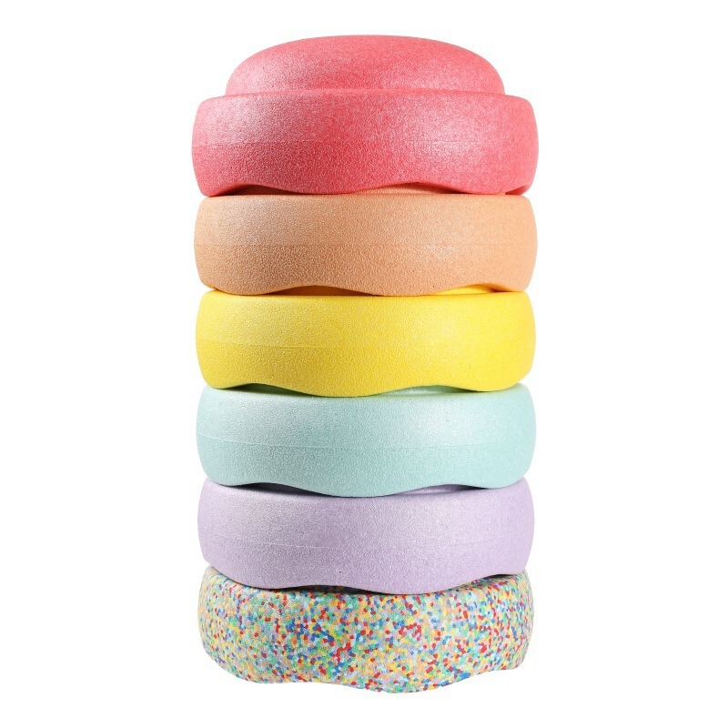 Trendy Instagram Rainbow Stepping Stones Children's Balance Training Educational Toy Kindergarten Home Indoor Bridge Crossing Toy