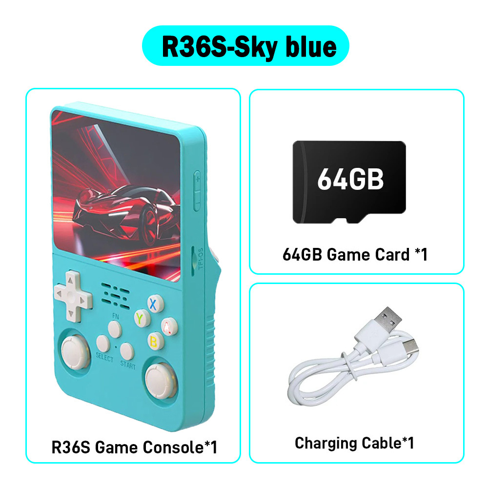 Juegos portátiles R36s retro