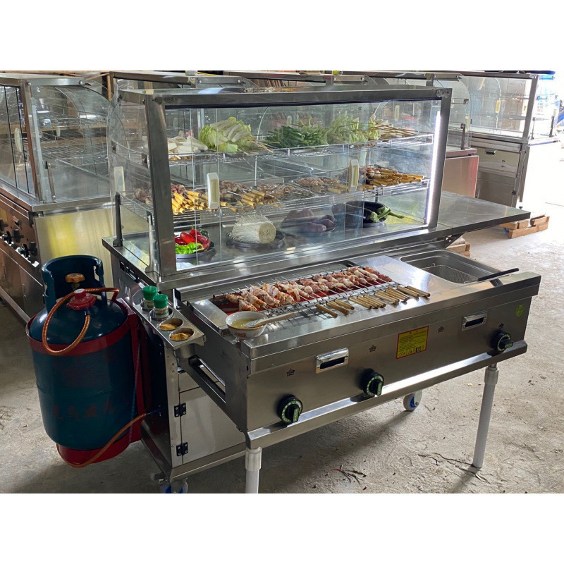 小吃车推车多功能移动臭豆腐铁板炉夜市卤肉早餐油炸锅炸串摆摊车|undefined