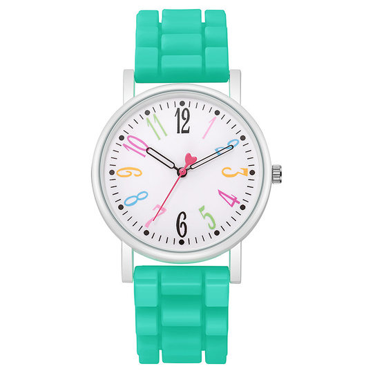 Foreign trade hot sale fashion casual cute watch digital scale silicone ladies quartz watch wholesale