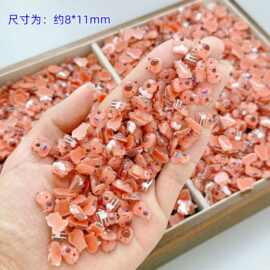 透色迷你景观卡皮巴拉卡通可爱摆件奶油配件美甲diy树脂装饰搭配