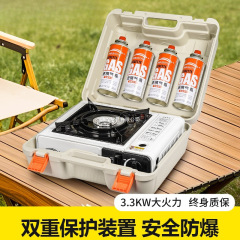 カード式炉屋外野外炉調理器具携帯型カード磁気ガスコンロ鍋ガスタンク炉ガスコンロセット
