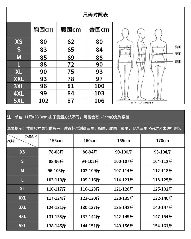 天使之约更换尺码表