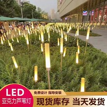 led发光亚克力气泡芦苇灯 磨砂棒芦苇灯户外防水景观灯插地草坪灯