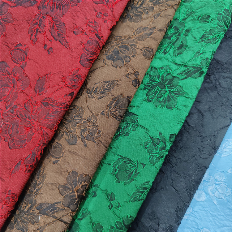 K374#订 欧美暗纹提花女装连衣裙礼服表演服饰DIY手作箱包花束布