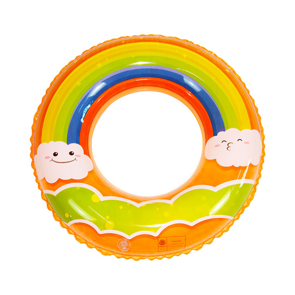 inflatable cartoon swimming ring PVC