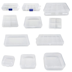 Bass Lure Box Wholesale PP Plastic Box Decorative Storage Box Ten-Grid Five-Grid Box Fish Hook Number Classification Organization