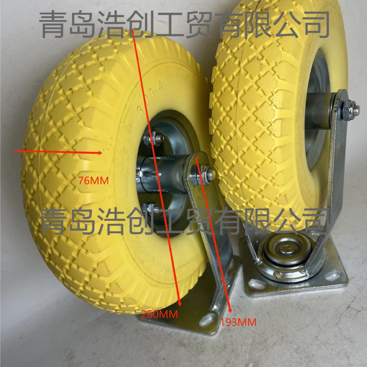 8inch 10inch Плоская тележка с твердыми шинами, тележка для инструментов, электромобиль, универсальное колесо, поворотное колесо