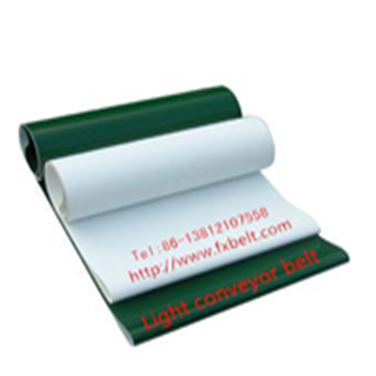 供应 PVC输送带（武汉），绿色输送带，食品行业的白色输送带