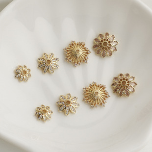 14K����ɫ�ʯ̫ꖻ��仨�� �U�����zˮ�������� diy�Ʒ���