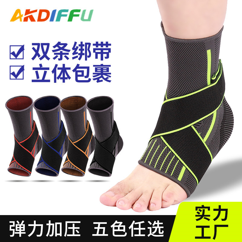 Tobillera deportiva de compresión – manga elástica tejida para protección y soporte de tobillo