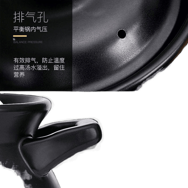 大型スープキャセロールシチューポット、鶏肉シチュー専用鍋、セラミックスープガスストーブ、家庭用ガススープキャセロール、乾燥防止|undefined