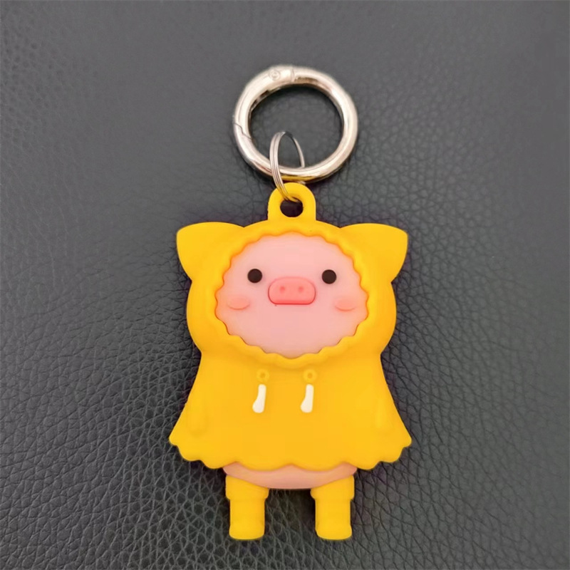 노란 비옷 돼지