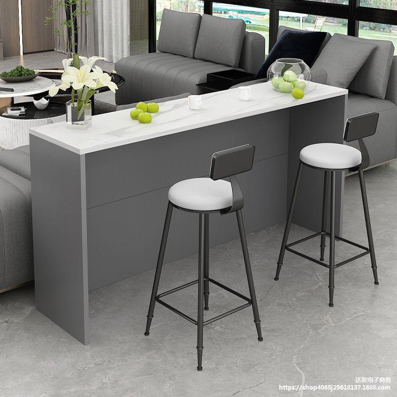 Bar Table, Home Sofa Back Cabinet, Modern Minimalist Living Room Partition, High-Legged Dining Table, Long Table