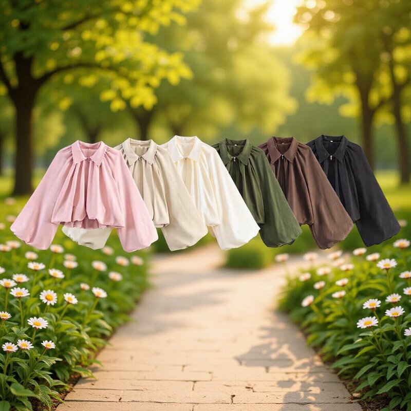 Za Women's Clothing Aliexpress Hot-Selling 2026 New European and American Style Fashionable Lapel Balloon Long-Sleeve Bomber Jacket