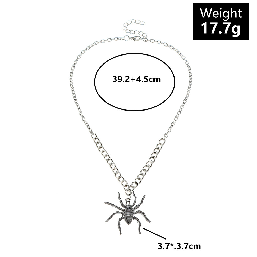 Halloween Spider Shape Pendant Necklace Wholesale Nihaojewelry