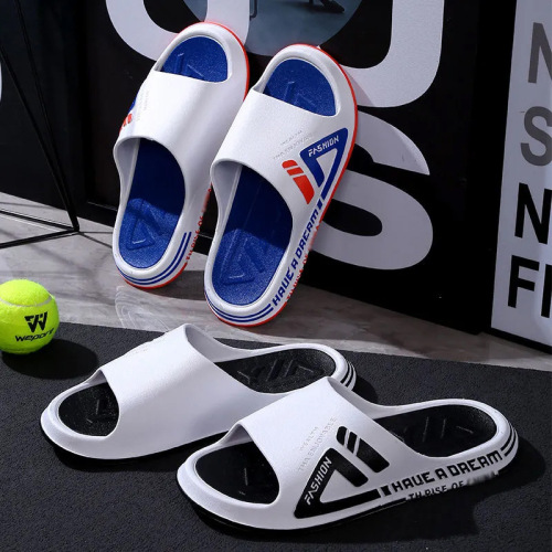 Slip-on Men's Summer Outdoor Wear Non-slip Thick Sole Sports Korean Style Fashion Couple Home Use Couple Bathroom Soft Sole Flip-Flops for Women