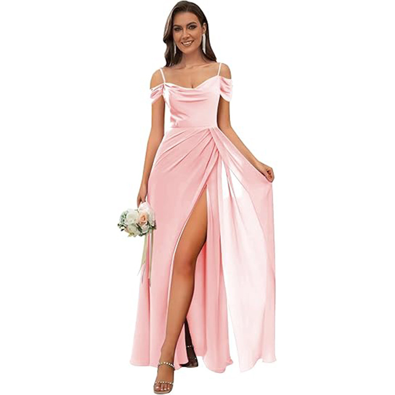 Long shiffon bridesmaid dress