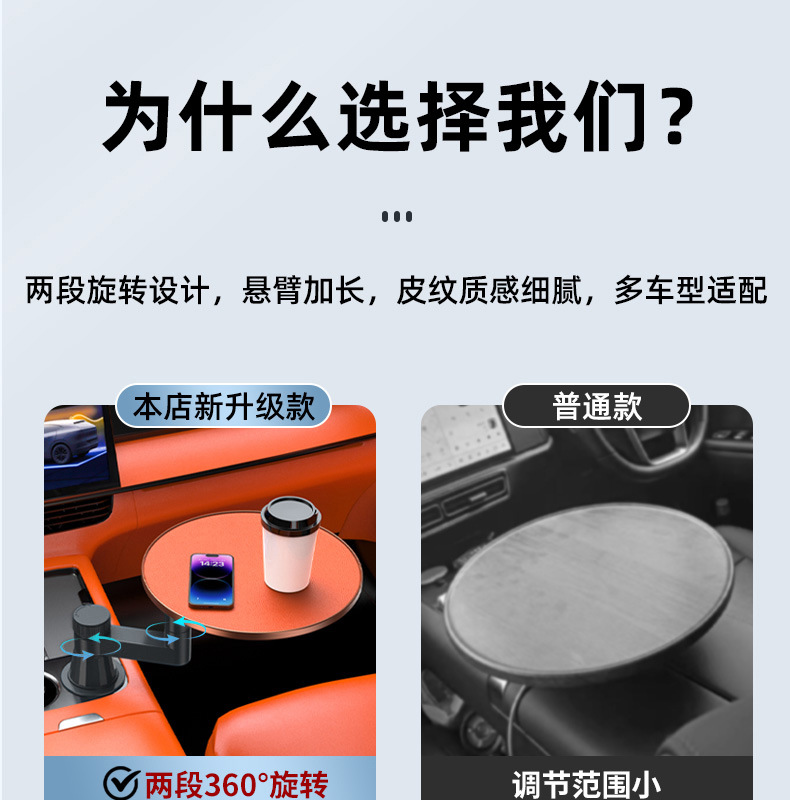 Car-Mounted Multifunctional Small Table, Dining Table, Creative Rear Seat Writing Board, Laptop Computer Office Study Table