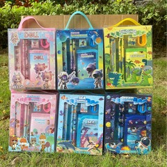 Children's Day Children's School Supplies Wallet Stationery Set Large Gift Box Creative Stationery Kindergarten Birthday Graduation Set 