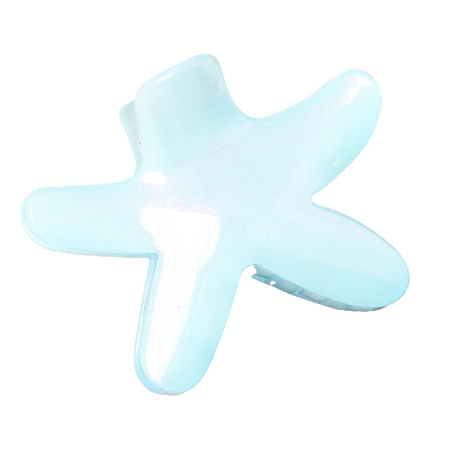 Personalidad coreana amarilla de gran tamaño estrella de mar huevo de flores agarrando clip de vacaciones simple flores tiburón clip