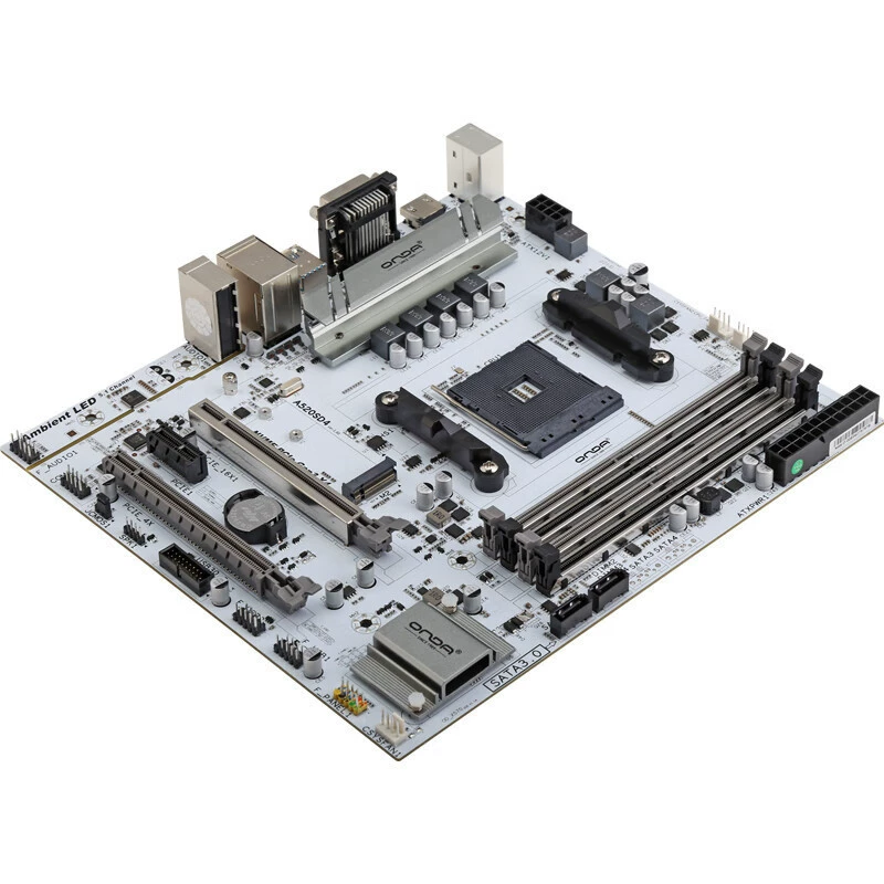Совместимая материнская плата AMD Onda A520SD4-W/B (AMD A520 / socket AM4), поддержка Ryzen 5 5600/5500