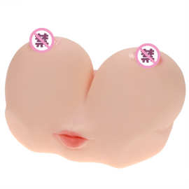 漫渺四交水乳男用奶果冻美乳仿真假乳房体感可插入假胸成人飞机杯