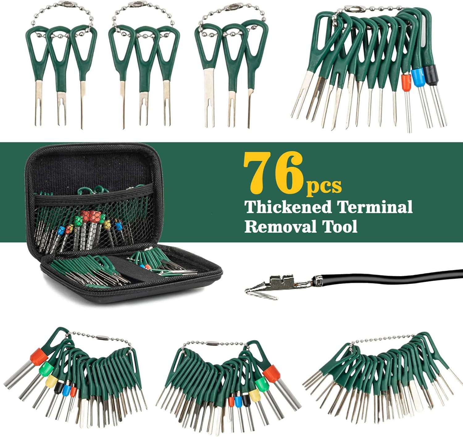 MAQIHAN 76pcs Terminal Removal Tool Kit - Terminal Ejector K