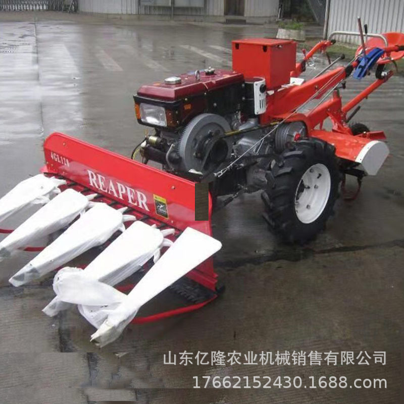 小型苜蓿茴香收割机 柴油自走式艾草割晒机 玉米秸秆放片机