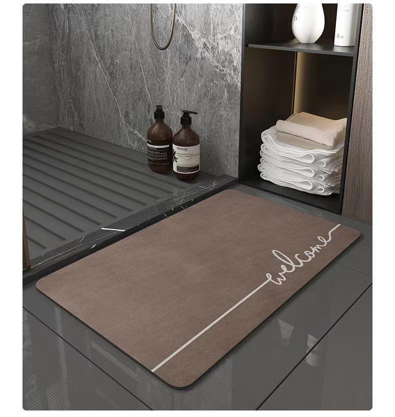 Non-slip Quick-drying Carpet Diatom Mud Foot Mat Toilet Toilet Door Toilet Bathroom Mat_voghion.com