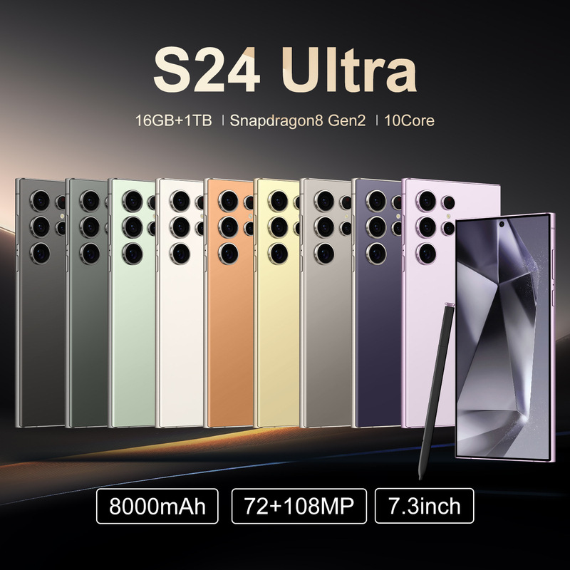 S24U Built-In Pen Cross-Border Hot Model 7.3inch Ultra-High-Definition Perforated Screen All-In-One Genuine 4+64 High Performance in Stock