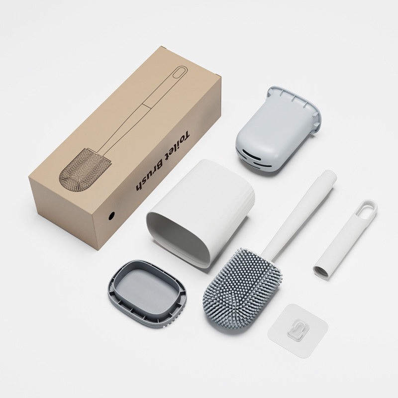 Cabeza grande de goma suave cepillo de baño hogar desmontable Rod cepillo de baño cepillo de limpieza Punch-libre de pared cepillo de baño al por mayor