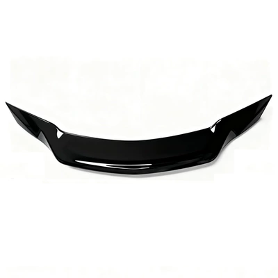 Suitable for Mercedes-Benz C-Class (07-13) W204 Four-Door Car R-Style Rear Wing Modification Parts, No-Drill Spoiler (Fixed wind wing) - bright-black