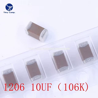 1206 贴片电容 10UF 10% 16V 25V 50V陶瓷电容现货直拍无极性106M