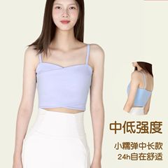 Jiao Yi Yoga Wear Shockproof Sports Bra Lulu Beauty Back Yoga Tank Top with Cross Straps and Bra Pads Women