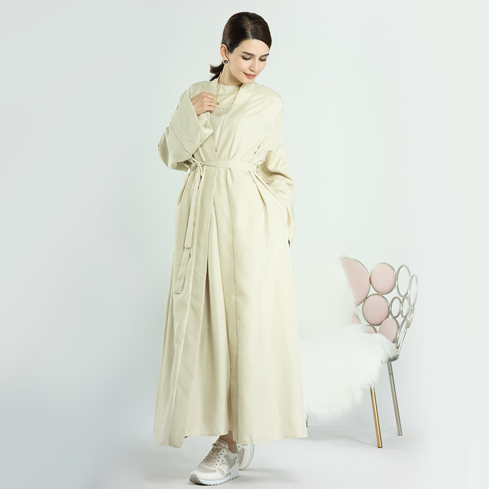 Cárdigan informal turco de color liso para mujer talla grande Loriya LR573 image 8