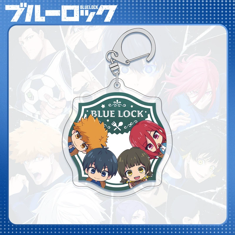 Acrylic Keychain (Blue Lock) Blue Prison Key Bin, double-sided 6 cm, D-system compatible
