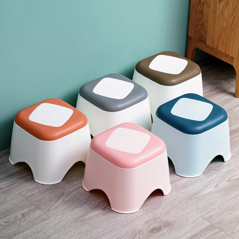 Manufacturer wholesale plastic stool home children's step stool thick cartoon footstool baby low stool small stool