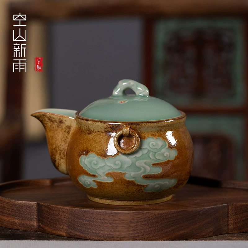 空山新雨 Tea set, grabber, teapot, ceramic tea cup handmade