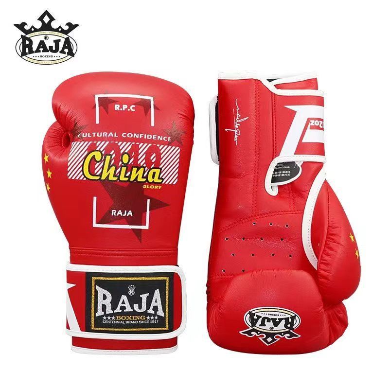 Rajaブランドボクシング散打トレーニング試合手袋格闘格闘成人男女ボクサー超繊維花色