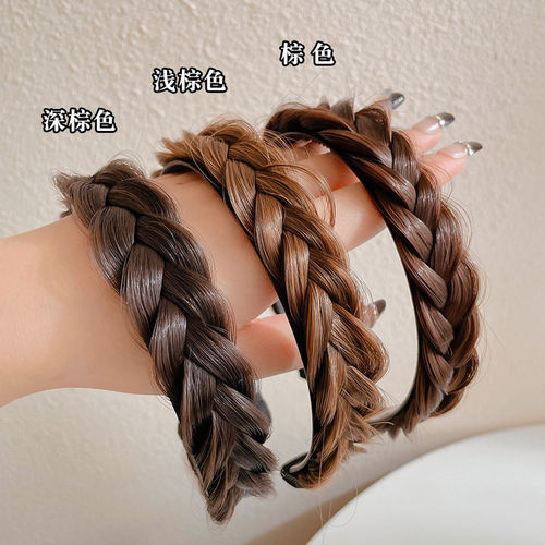 Fishbone braided hairband for women, braided hairpin, one-piece braided wig, hairpin, high skull headband, headband, headband