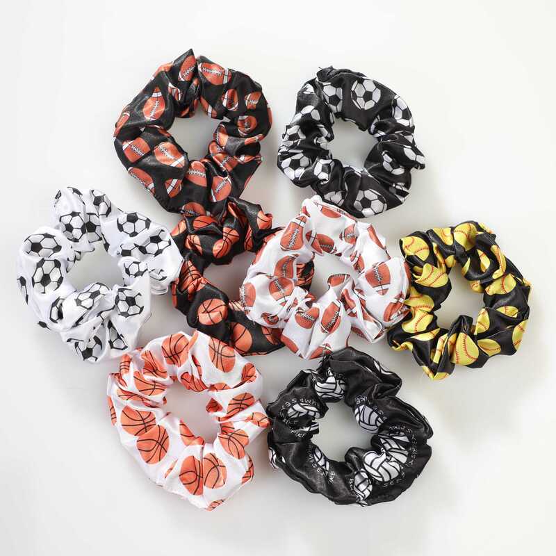 Foreign trade cross-border Amazon explosions satin football basketball football volleyball softball satin large intestine hair ring Foreign trade cross-border Amazon explosions satin football basketball football volleyball softball satin large intestine hair ring
