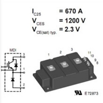 全新原装MDI550-12A4德国IXYS模块正品现货