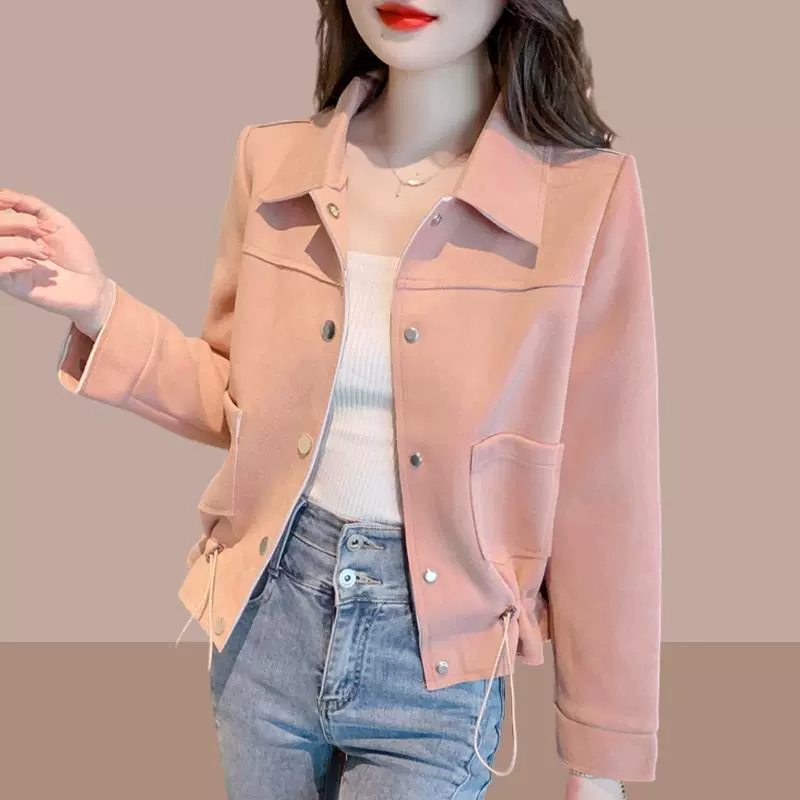 Осенний жакет-тренч в стиле Chanel для подростков, Farmanl ltsex, размеры M-4XL, цвета Off White, Fuchsia, Purple