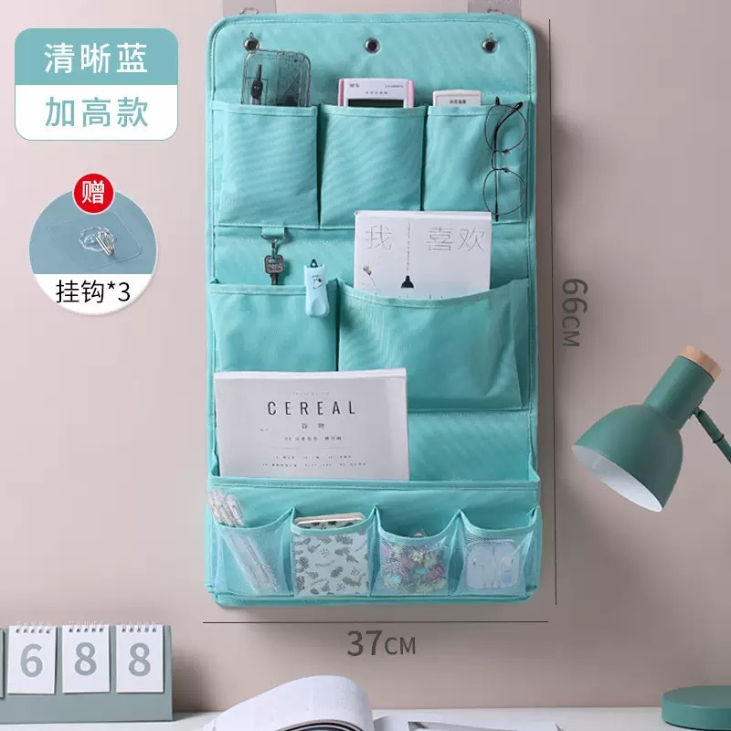 门后悬挂手机置物兜宿舍壁挂神器布艺挂墙式收纳挂袋床头墙壁墙上