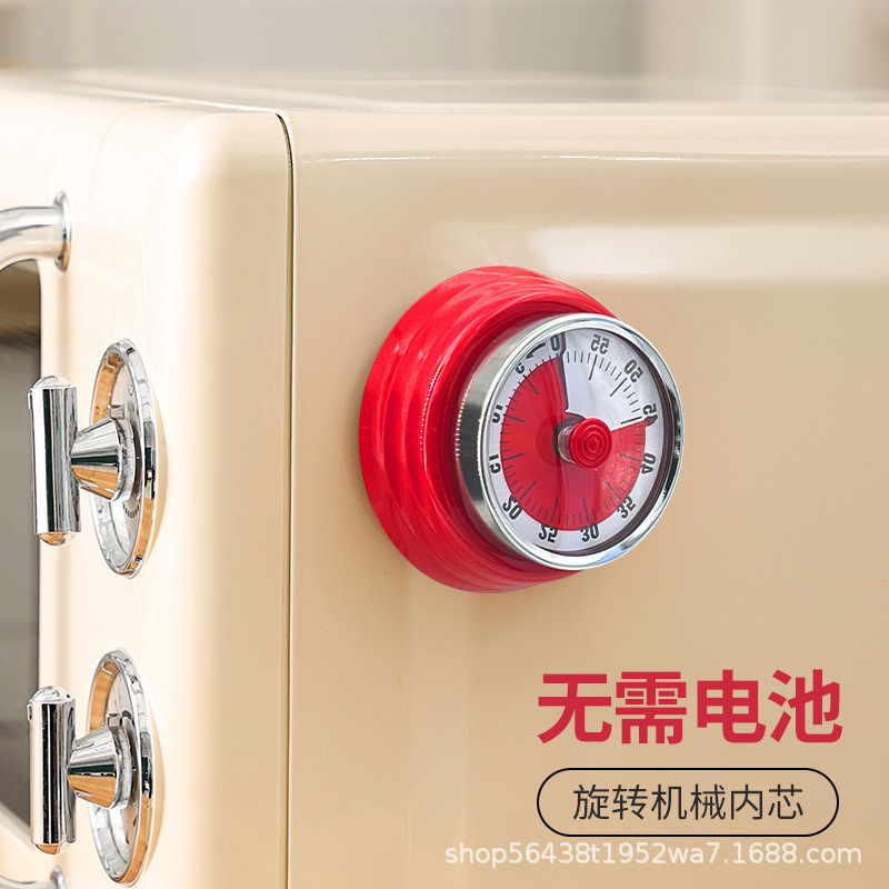 機械式タイマーステンレス鋼キッチン調理カウントダウンリマインダー磁気ベーキングツール学生時間管理|undefined