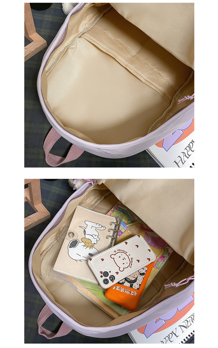 Wholesale Simple Large Capacity Cartoon Pendant Small Pocket Backpack Nihaojewelry display picture 20