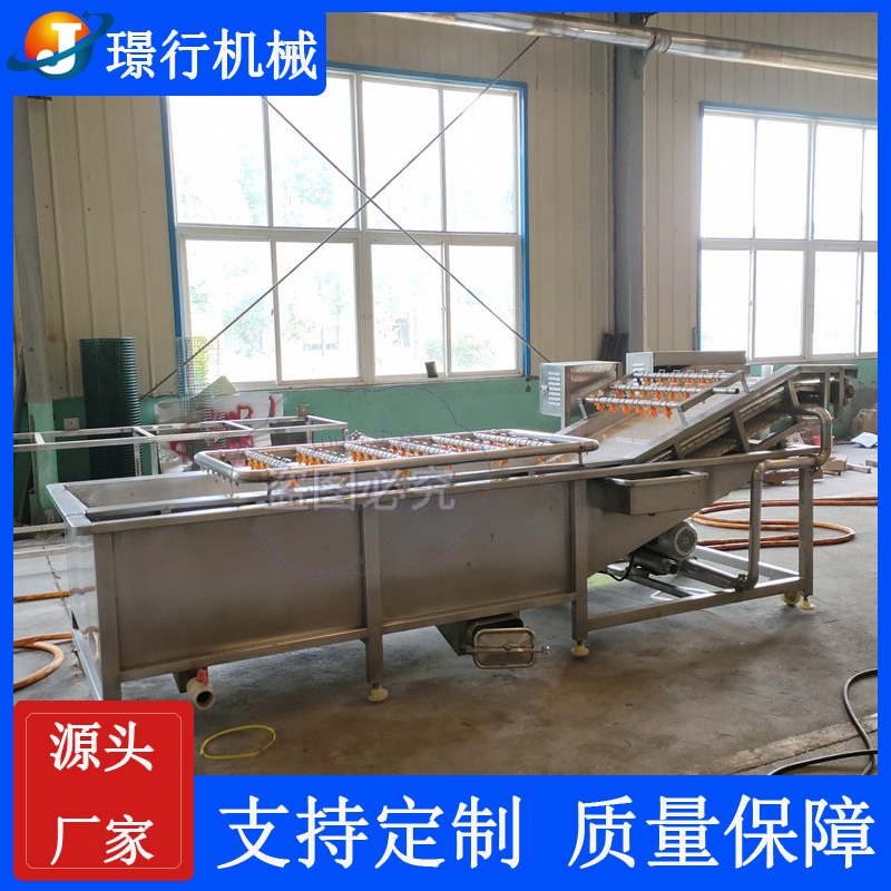 供应气泡清洗机 果蔬菜去农杂气泡清洗设备 果蔬清洗风干流水线