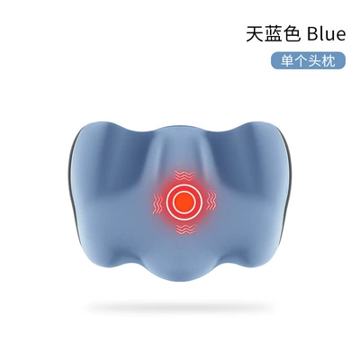 cushion driver waist pad car – Waist support - single-headrest-sky-blue-upgraded-massage-heating-model